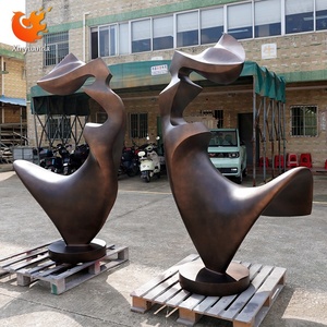 Thép Không Gỉ Sơn Nghệ Thuật Trừu Tượng Điêu Khắc Cho Khách Sạn Văn Phòng Bán Hàng Lối Vào Trang Trí Nội Thất Lớn Tầng-Đứng Không Gian Thương Mại - Product Image 3