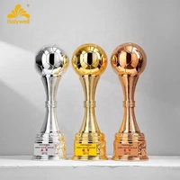 Trophée de la Coupe du Monde de Football 2026 Holywell en Résine, Gravé sur Mesure en Forme de Ballon, Souvenir de Compétition