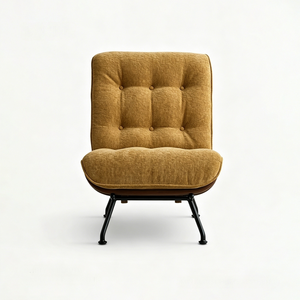 Midcentury Modern Office Chair with <b>Footrest</b> PU Leather Chrome Base Swivel Ergonomic Executive Chair - Product Image 6