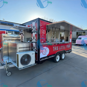 Ristorante Fast Food Truck con attrezzatura completa cucina caffè barbecue cibo chiosco Mobile Street Food rimorchio - Product Image 3