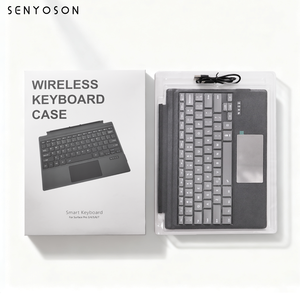 Funda Magnética Desmontable SYX con Trackpad Multitáctil, Ranura para Lápiz Delgada, Resistente a Golpes, para <span class=keywords><strong>Surface</strong></span> <span class=keywords><strong>Pro</strong></span> 4 5 6 <span class=keywords><strong>7</strong></span> con Teclado - Product Image 2