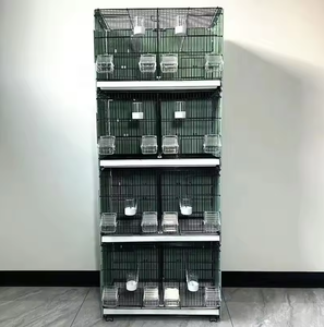 Cage Oiseaux Pliable Empilable Haute Qualité Avec Cloisons Pour Elevage Pigeons Canaris Perruches - Product Image 3