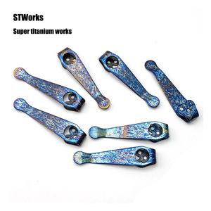 ไทเทเนียม Spider C81 คลิปหลัง ใบมีดไทเทเนียม คลิปหลังสําหรับ <span class=keywords><strong>Spyderco</strong></span> กองทัพ 2 - Product Image 2