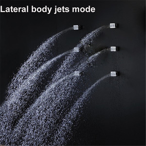 LED Multi-fonction Grand Robinets De Douche de Pluie tête Froide et Chaude <span class=keywords><strong>Inverseur</strong></span> Vanne Mélangeuse Avec Corps de Massage jets - Product Image 5