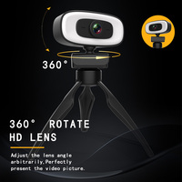 Webcam 1080P 4K Full HD Web kamera PC bilgisayar Mac için ışık ile dizüstü masaüstü YouTube Skype Win10