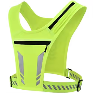 Extérieur course maille gilet poitrine support de téléphone ceinture réglable randonnée marathon athlète sac à dos réfléchissant - Product Image 1