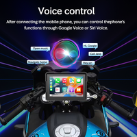 Lecteur multimédia sans fil pour moto, navigation, liaison téléphonique, écran tactile intelligent, écran portable de 5 pouces, lecteur MP5, étanche IP67