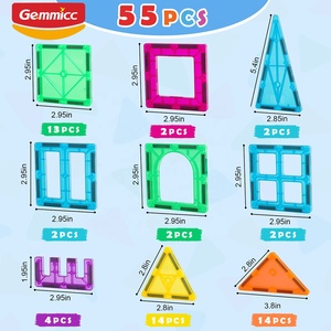 Gemmicc 55 pcs Giao hàng nhanh chóng khối và xây dựng mô hình đồ chơi - Product Image 4