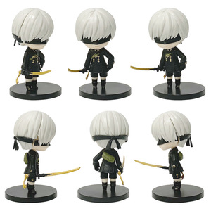 Figurine de <span class=keywords><strong>manga</strong></span> en PVC, lot de 6 pièces, 9.5cm, boîte à œufs, jouets de prix - Product Image 4