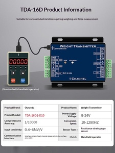 Ouluda TDA-16D Gewichtstransmitter Digitales Mengenmessmodul RS485 0-10V 4-20mA Anpassbar Kunststoffmaterial 1 Jahr Garantie - Product Image 3