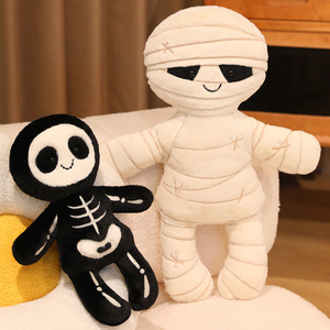 Jouets en peluche doux de haute qualité, mignons et de style dessin animé, sur le thème d'Halloween (Citrouille, Ours, Crâne, Fantôme, Chauve-souris), cadeaux de fêtes pour enfants - Product Image 3