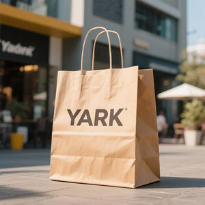 Large Foldable Branded <b>Paper</b> <b>Bag</b> Custom Logo Reusable for Supermarket Shopping and Family Grocery Purchase - Product Image 5