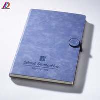 Nouveau design de carnet de notes personnalisé en cuir pu avec bouton