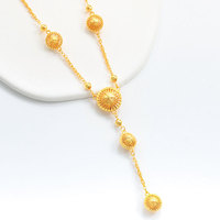 Nouveau collier à pampilles en filigrane doré de style chinois pour femmes - Design hortensia ajouré, chaîne en bambou de style ethnique, luxe léger