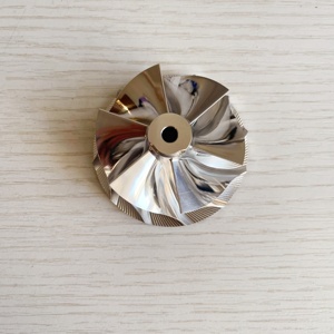 TD04L6, 18900-5BF-A01 Ruota del Compressore Billet a 6+6 Pale Avanti 49.25/58.00mm per Honda Civic Type R (FK8) 2017- con <span class=keywords><strong>KA</strong></span> 6MT - Product Image 1