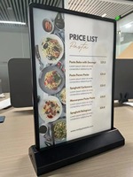 Prix bas Offre Spéciale Portable A4 Led Menu Conseil Stand Personnalisé Publicité Boîtes À Lumière De Bureau