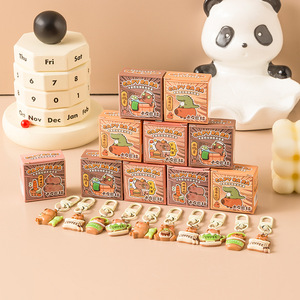 Llaveros de resina de capibara en caja sorpresa, bonitos dijes de animales para mochilas infantiles, adornos, regalos para estudiantes, juguetes - Product Image 1