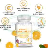 Ausreson Tablet Vitamin c suplemen OEM Tablet Vitamin c dan Vitamin E kesehatan imun untuk pemutih kulit