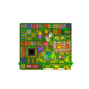 Centre de jeu intérieur commercial Thème interactif de la jungle Équipement de terrain de jeu doux intérieur - Product Image 4