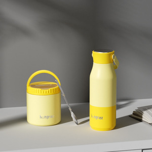 Insulated Food Jar <b>Set</b> 500Ml With Spoon And Lid For <b>Lunch</b> Box Keep Warm Cold 8-24 Hours - Product Image 2