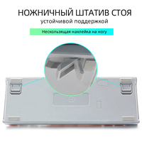 Clavier mécanique de jeu LED RVB Russian Cherry/Kailh avec interface Type-C, touches personnalisables (61-64 touches) – Nouveau