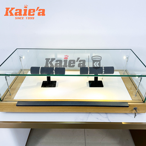 Cao cấp Trung Đông Cửa hàng đồ trang sức thiết kế tùy chỉnh kính hiển thị tủ thương mại LED ánh sáng Cửa hàng đồ trang sức thiết kế nội thất - Product Image 5