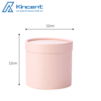 Petite boîte ronde pour fleurs, petite boîte cylindrique de couleur unie, boîte à fleurs pour arrangement floral, boîte cadeau blanche rose