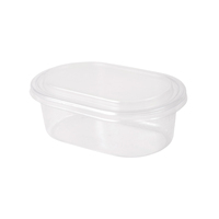 Étiquette personnalisée LOGO vente en gros 17oz/20oz tasses à gâteau Tiramisu Transparent gâteau Dessert à emporter boîte d'emballage elliptique