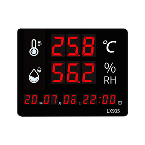 เครื่องวัดอุณหภูมิและความชื้นดิจิตอล Rongce รุ่น LX935 หน้าจอขนาดใหญ่ ติดผนัง ใช้ในโรงงานอุตสาหกรรม โกดังสินค้า และโรงเรือนเพาะปลูก - Product Image 1