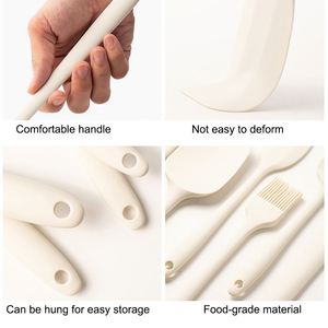 Juego de 6 Utensilios de Repostería de Silicona de Grado Alimenticio, Resistentes a Altas Temperaturas y Ecológicos, Personalizados: Espátula, Raspador, Brocha, Cuchara - Product Image 3