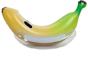 Inflatable Banana Pool Float-Huge Funny Floats Rows Swim Pool Party Toys Blow Up Ride on Pool Rafts Lounge