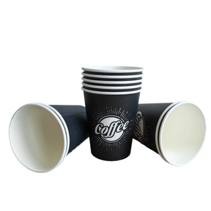 Vaso de Papel Desechable para Café de 16 oz con Tapa, Vaso Grande de Pared Simple con Logotipo Personalizado para Bebidas Calientes, para Cafeterías y Restaurantes para Llevar - Product Image 5