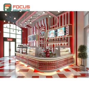 Custom Coffee Display Cabinet Glass Front Pastry <b>Shelf</b> Black <b>Walnut</b> Cafe Display Cabinet - Product Image 1