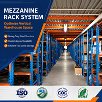 Système de rayonnage industriel robuste pour mezzanines, haute capacité de charge, personnalisable, en acier au carbone Q235B, revêtement électrostatique en poudre