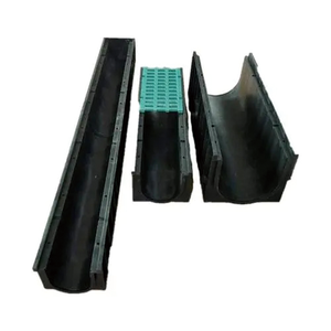 รางระบายน้ำฝนแบบสำเร็จรูป รางระบายน้ำพลาสติก รางระบายน้ำรูปตัวยู รางระบายน้ำพลาสติกแบบเส้นตรงสำหรับสวน - Product Image 3