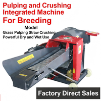 Broyeur à herbe efficace, nouveau type de broyeur d'herbe pour l'élevage, broyeur à herbe à double usage sec et humide