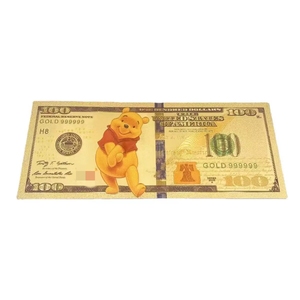 Nouvelle Banque de billets d'anime Little Bear America 2026 plaquée or pour cadeaux - Product Image 3