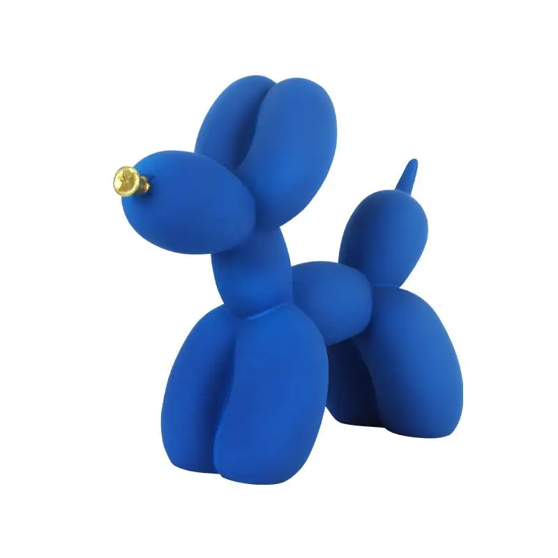 Home Decor Resin Crafts Ornaments Balloon Dog Figurines For Interior Nordic Modern Resin Animal Figurine Sculpture Home Living