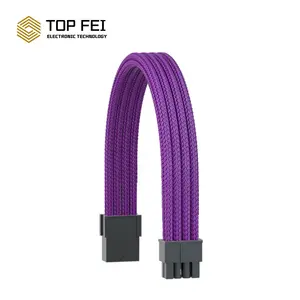 Удлинительный кабель EPS 8pin, набор многоцветных кабелей 300 мм с расческой