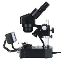 10X-40X Zoom Jewelry Gemological Examination Trinocular Microscope Diamonds and Gemstones Analysis & Testing Microscope