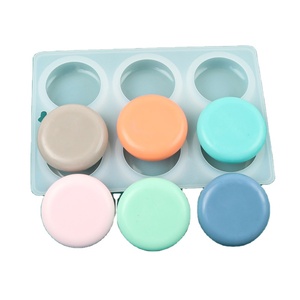 Moules à Savon En Silicone, 4Pcs Moules Savon Silicone 6 Cavité, Moule à Savon Carré Moule à