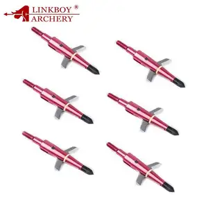 Linkboy การล่าสัตว์ Broadheads 100Grain สำหรับโบว์ธนูธนู