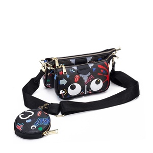 Borsa a tracolla monospalla di alta qualità per ragazze, stile occhi grandi, super carina e colorata, alla moda, modello 1736 - Product Image 1