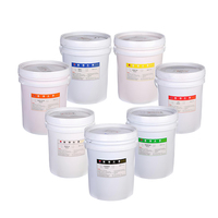 Encre flexographique à base d'eau pour impression flexo à séchage rapide, couleur personnalisée en usine, pour boîte en plastique de calcium