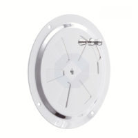 Nouvelle aération ronde à persiennes de 5 pouces avec bouton latéral réglable en acier inoxydable 316 poli miroir pour bateau et yacht