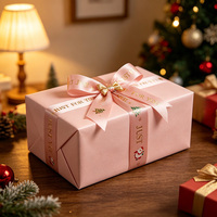 Ruban de Noël en organza transparent avec motif flocon de neige doré 15mm 25mm pour panier-cadeau, mariage, fête, décoration festive, personnalisable en gros