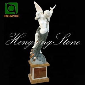 Blanco Natural mármol talla <span class=keywords><strong>Cupido</strong></span> <span class=keywords><strong>y</strong></span> <span class=keywords><strong>Psique</strong></span> <span class=keywords><strong>escultura</strong></span> de mármol Ángel amor de Dios estatua - Product Image 1