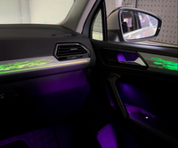Lumière d'ambiance Dynamic Star 12V 6W pour VW Tiguan L/X 2017-2021, contrôle par écran, accessoires de mise à niveau intérieure