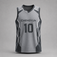 Maillot de basketball respirant personnalisé en gros – Uniforme d'entraînement minimaliste haute performance Future Core