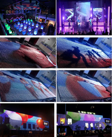 Écran LED numérique d'animation extérieure P100mm P60 P50 DC12V, écran à grille LED 1934IC, affichage LED programmable DMX512